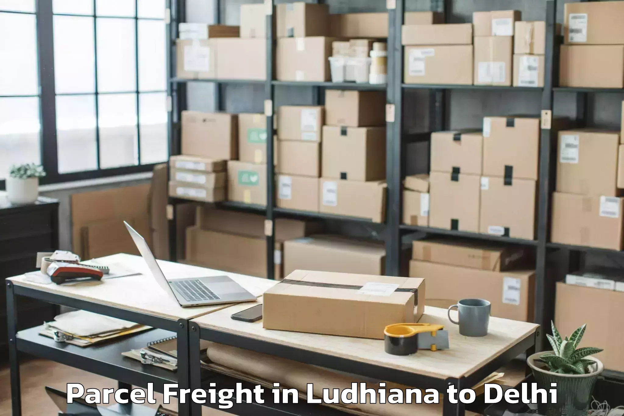 Book Your Ludhiana to D Mall Paschim Vihar Parcel Freight Today